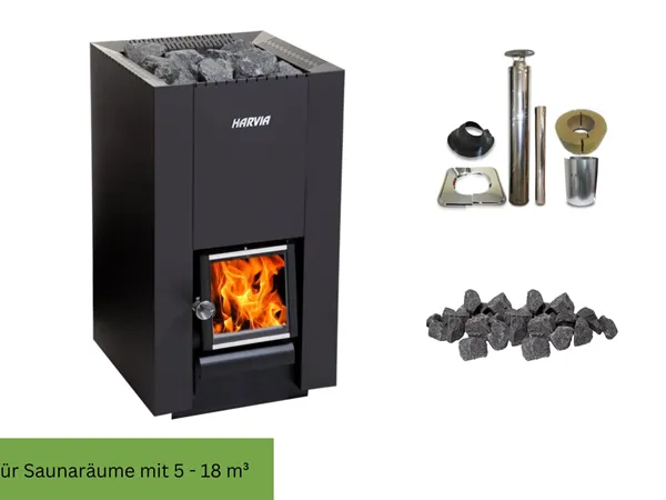 Harvia Holz Saunaofen Linear 18 Compact